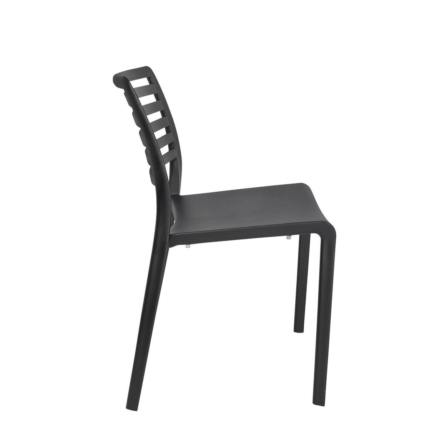 Silla Plástico Terraza Barcelona Negro Form Design