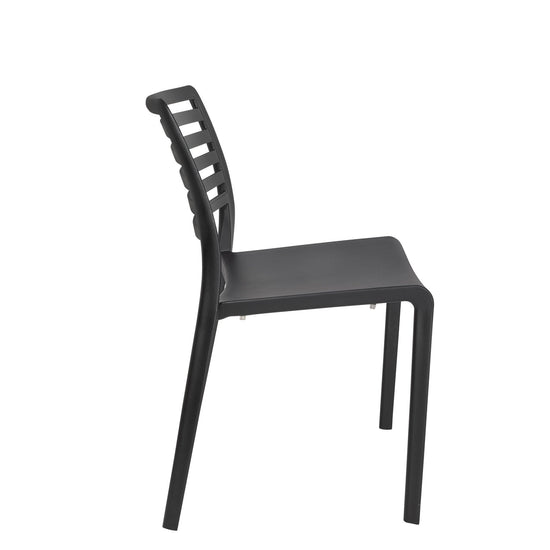 Silla Plástico Terraza Barcelona Negro Form Design