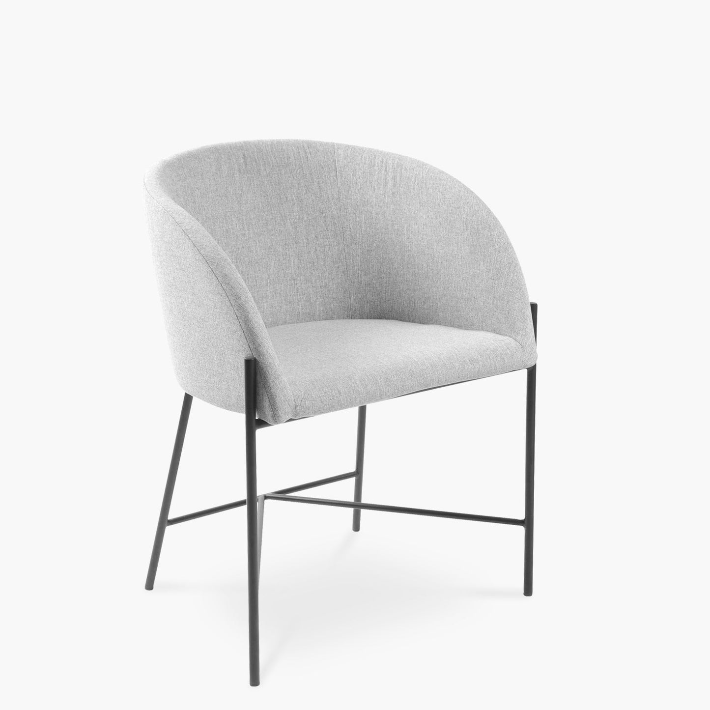 Cargar imagen en el visor de la galería, silla-tapizada-noelia-gris-form-design

