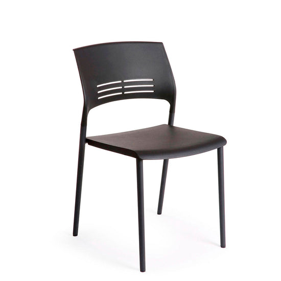 Silla Visita Colore Negro Form Design