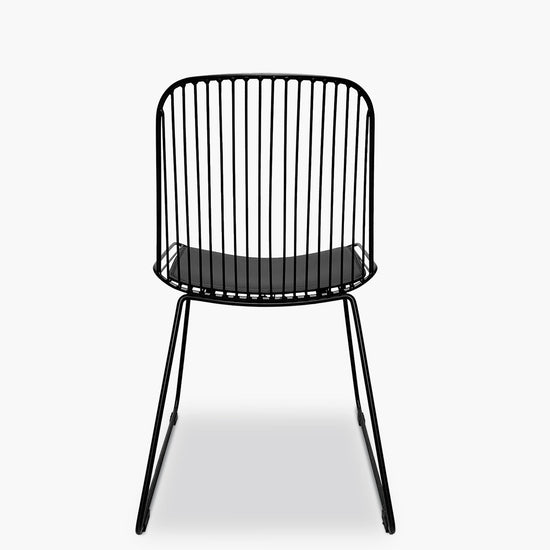 Silla metalica Isabella Negro Form Design