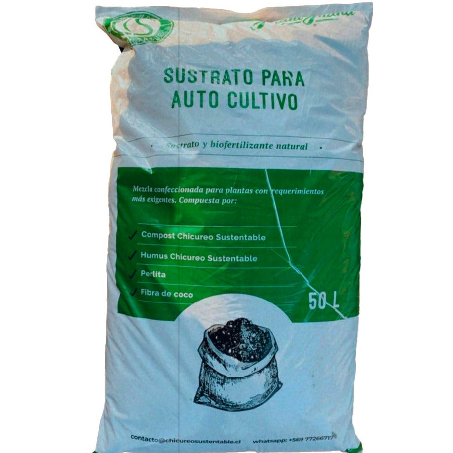 Sustrato para Autocultivos 50 L Chicureo Sustentable