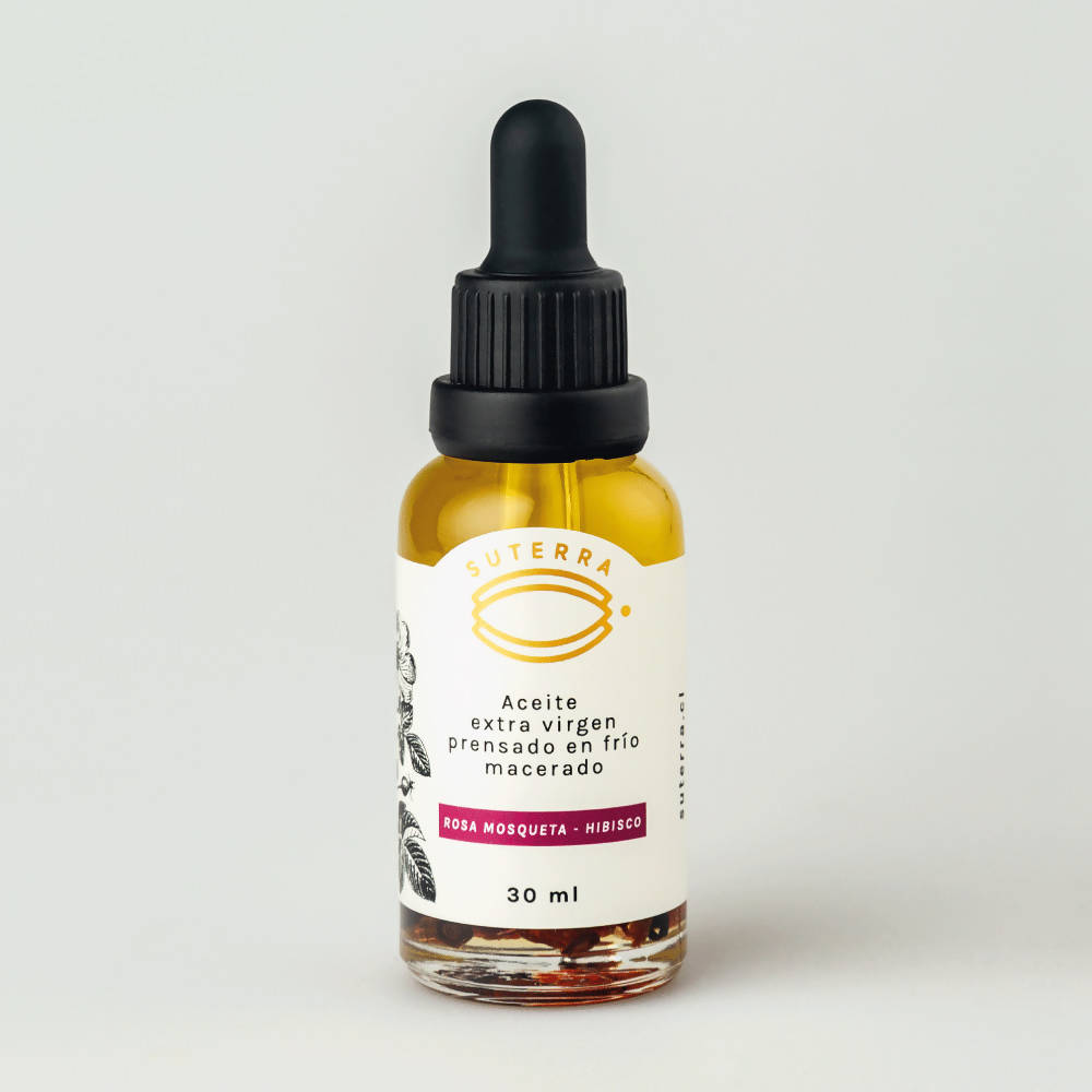 Aceite Macerado Rosa Mosqueta Hibisco Piel y Cabello Suterra
