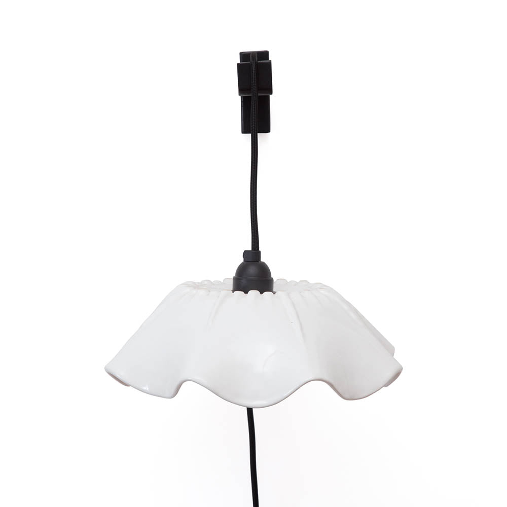 Lámpara  de Cerámica Violacea Escuadra Fierro 9 x 29 cm Maia Design