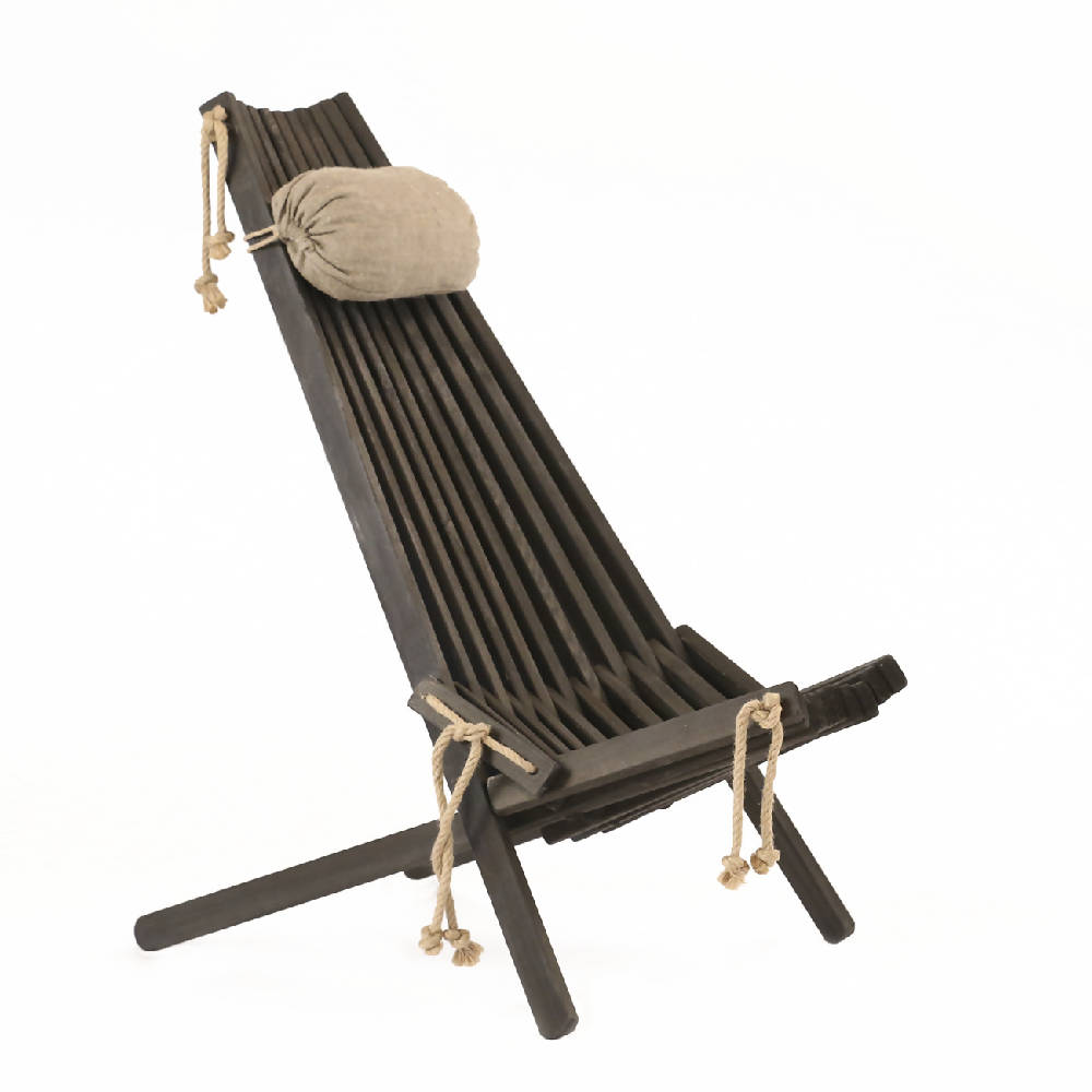 Silla EcoChair Negra + cojin Denordeco