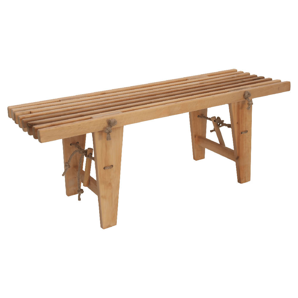 Banqueta Ecobench 120 cm barniz natural Denordeco
