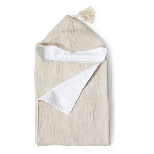 Toalla Bebé Gasa Beige Estampa
