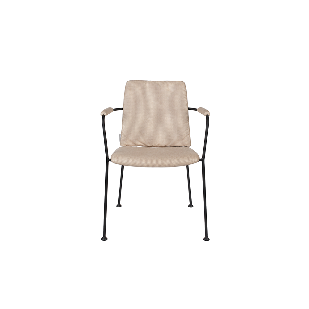 Zuiver Kenza Chile silla FAB beige vintage retro silla de comedor de oficina de escritorio comedor bar restaurante cafeterÃ­a sala de espera decoraciÃ³n living sala