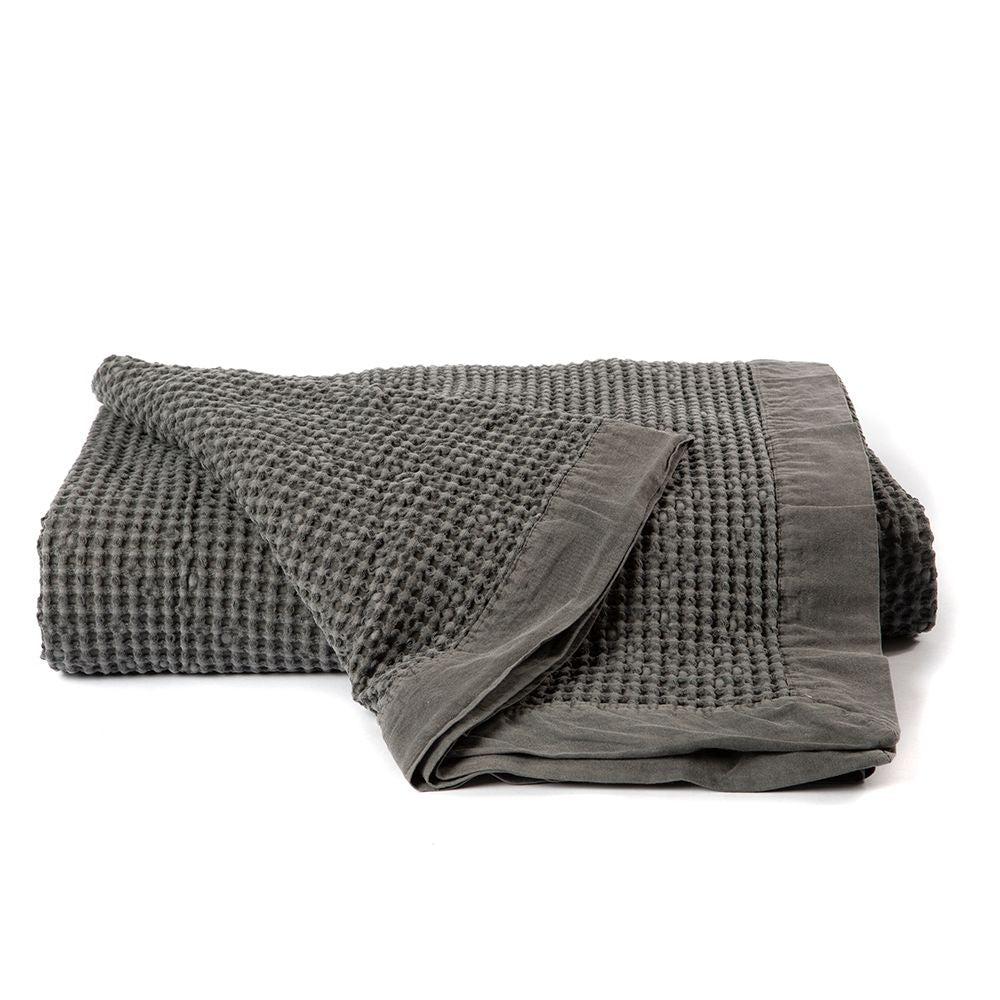 Piecera Waffle King Gris Oscuro Estampa