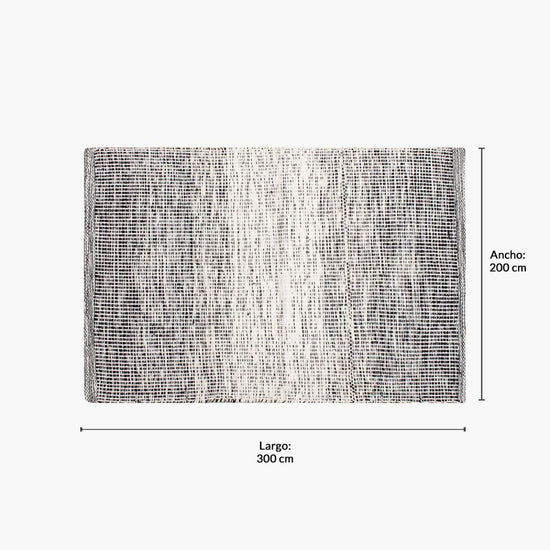 Alfombra Algodon Cairo 200x300cm Negro Form Design