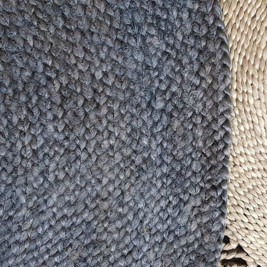Alfombra redonda Yute Gobi 160 cm Gris Form Design