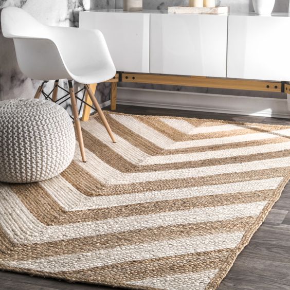 Alfombra Yute Thiet 240 x 180 cm Living Blue