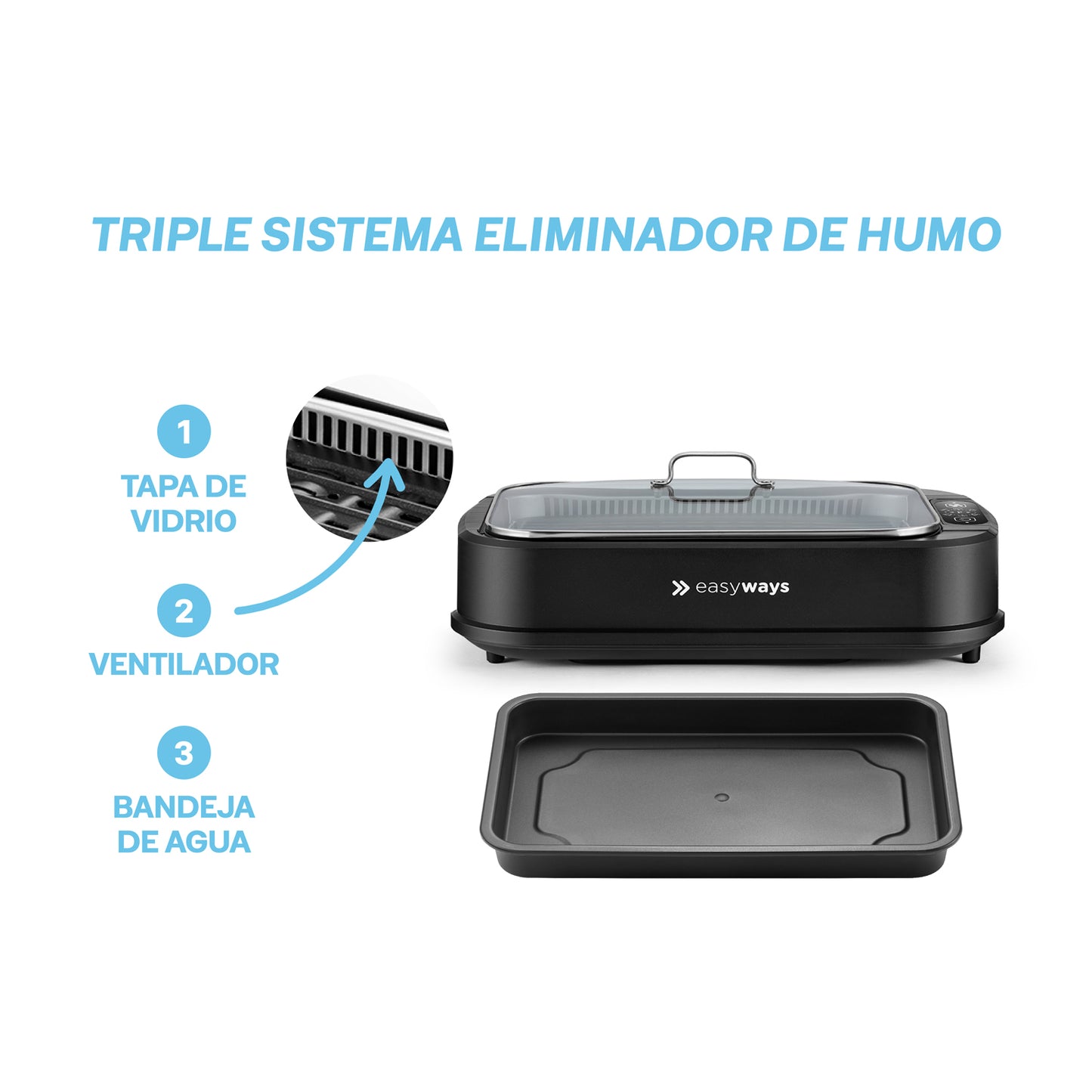 Parrilla Electrica Smokeless Grill Master EasyWays