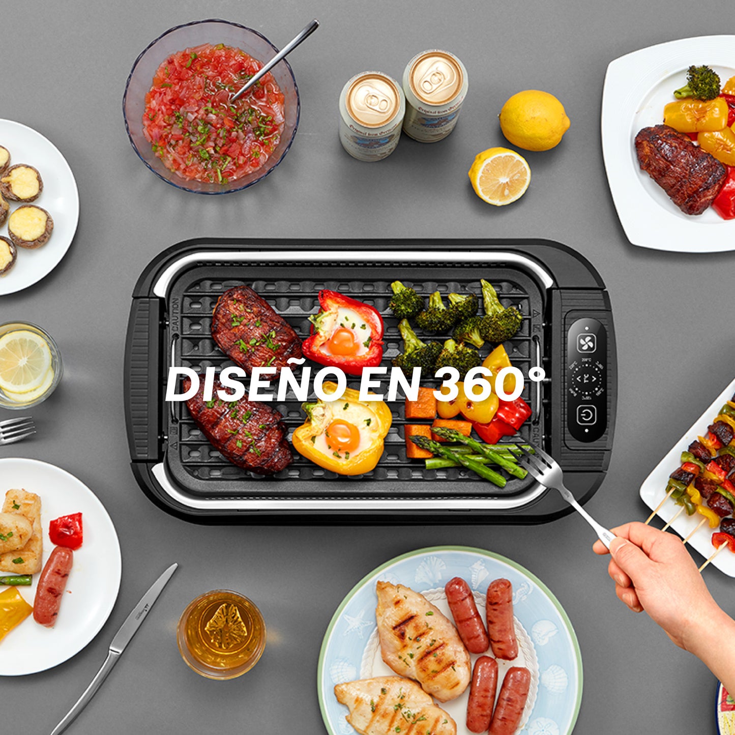 Parrilla Electrica Smokeless Grill Master EasyWays
