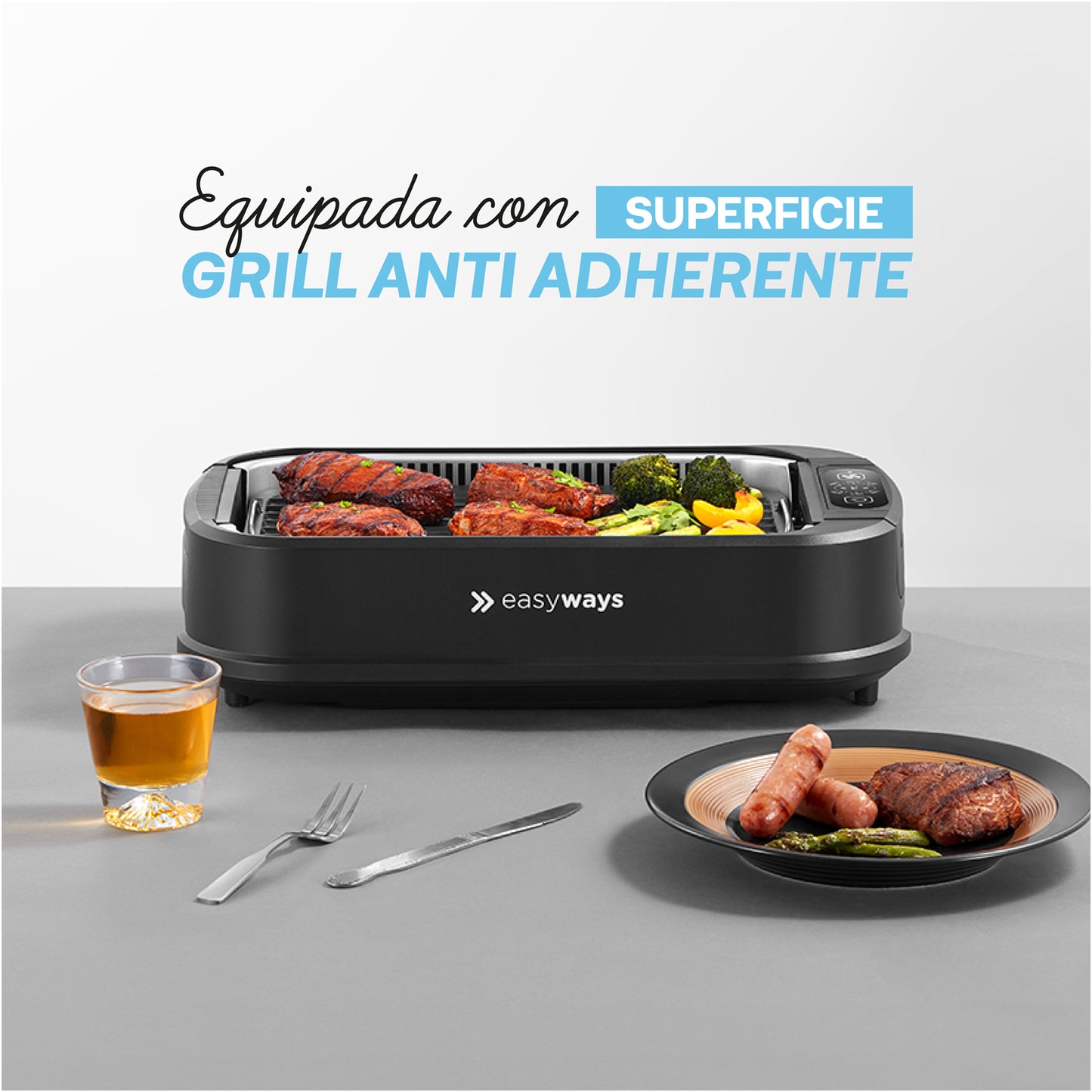 Parrilla Electrica Smokeless Grill Master EasyWays