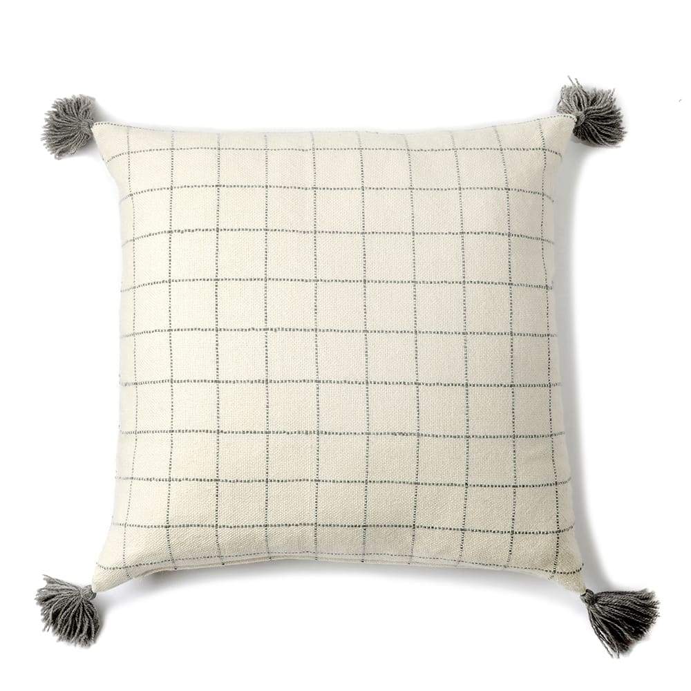 Cojin Flora 60x60 Gris Estampa