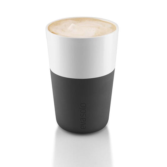 Tazas Latte Negro Eva Solo