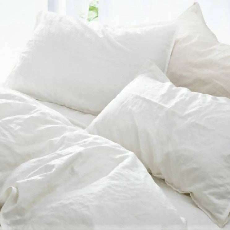 Funda almohada Lino Taie Sac Blanca Code Company