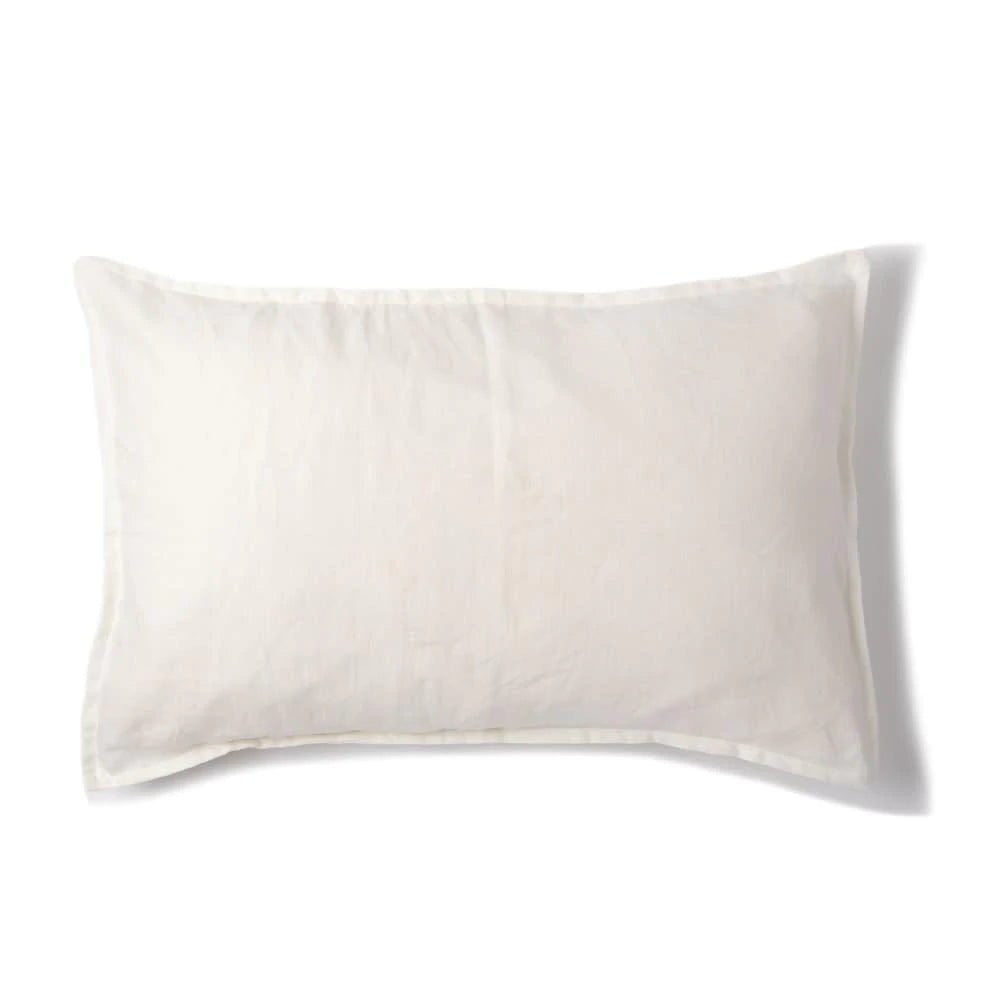 Funda Cojín Lino 60x40 Blanco Estampa