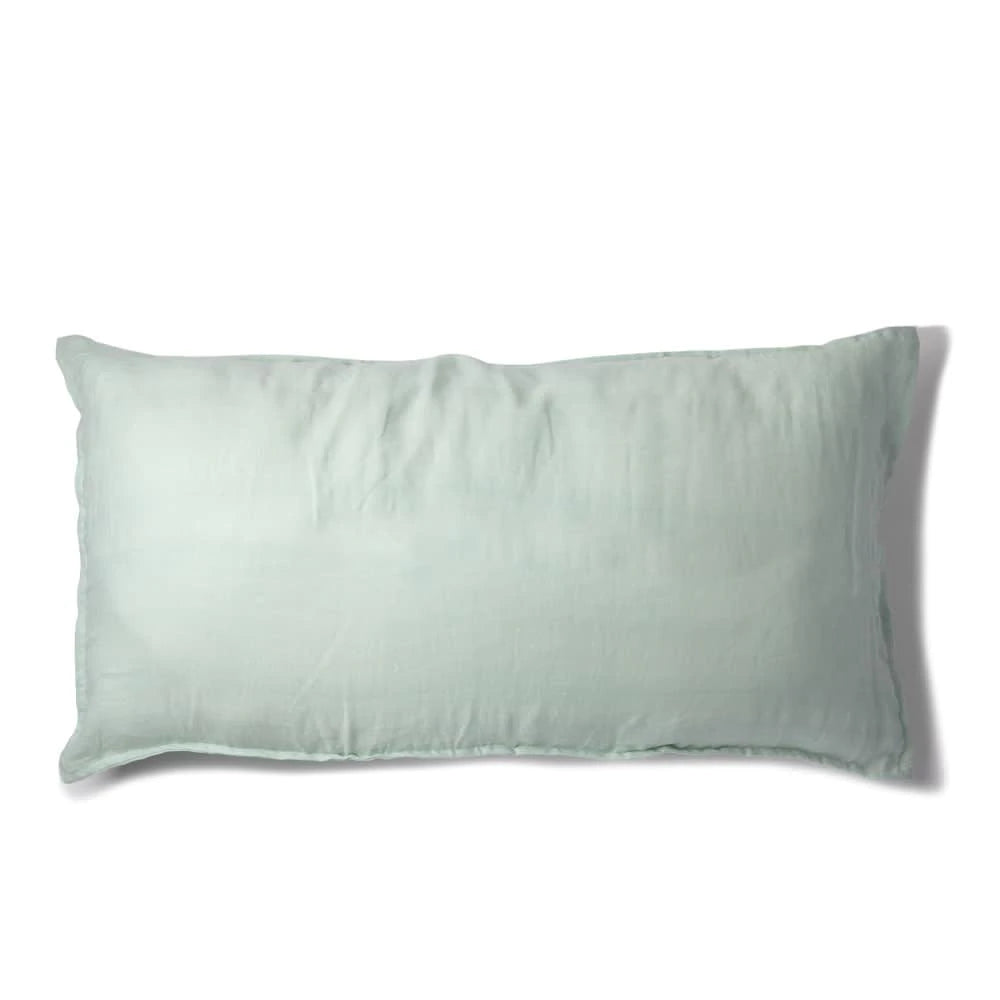 Funda Cojín Lino 90x45 Menta Estampa