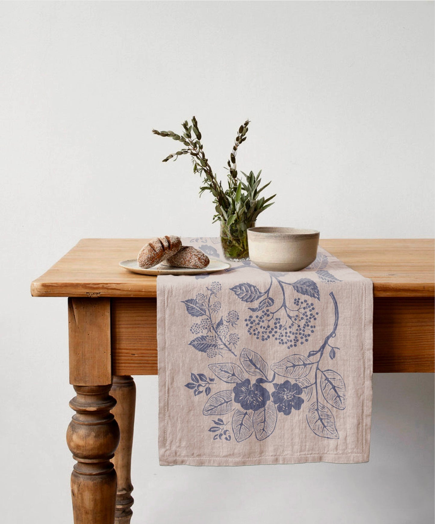 Camino de mesa lino Beige