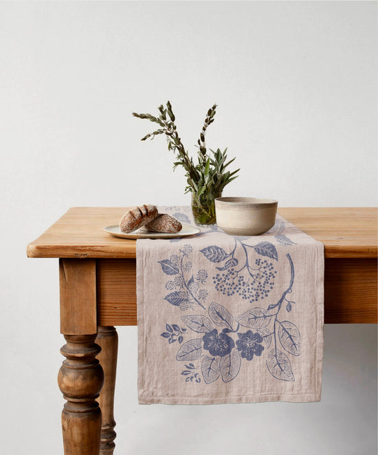 Camino de mesa lino Beige