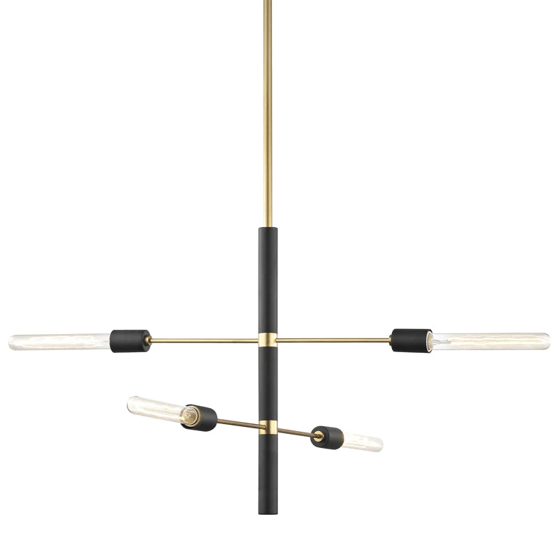 Lámpara Colgante York Negra 61 x 61 x 49 cm Palmera Rosa