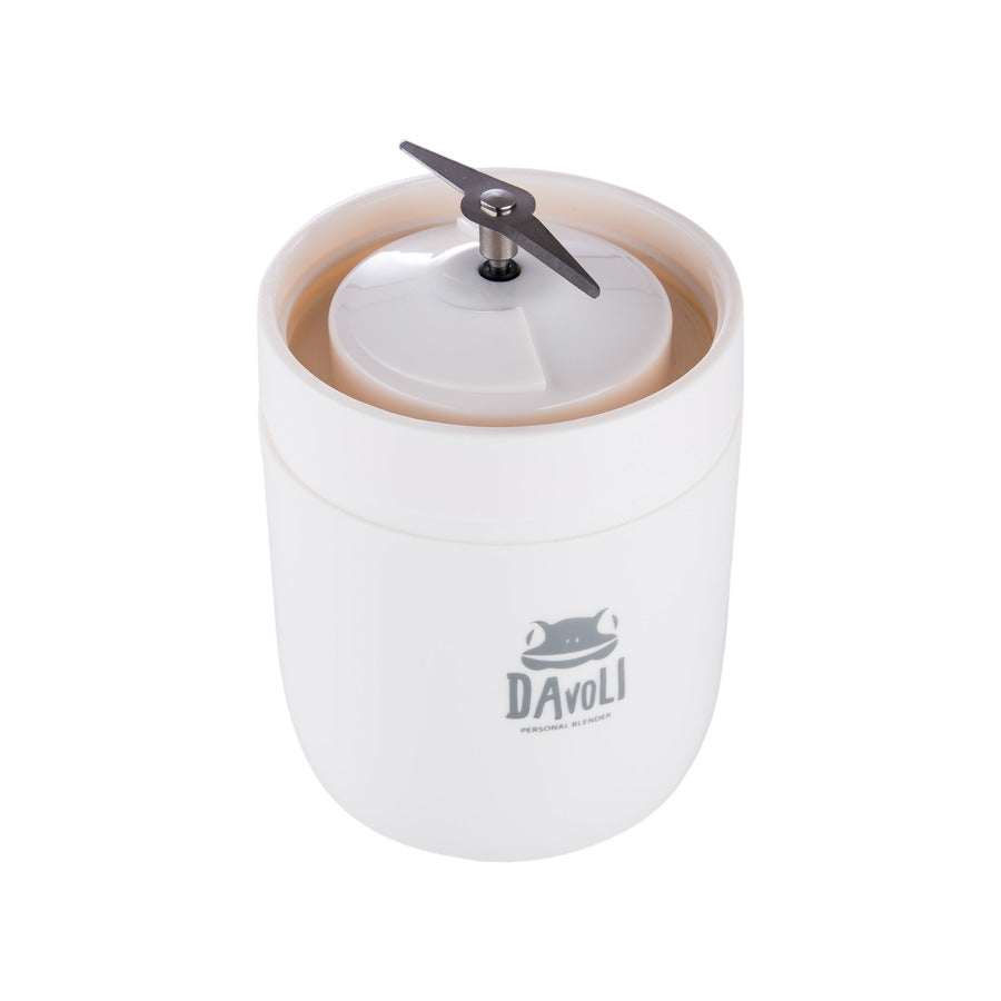 Licuadora Portátil USB de Vidrio 350ml Cup x Blanca Davoli