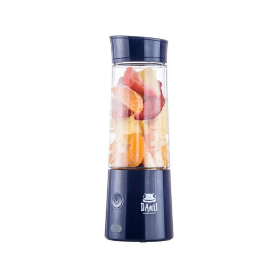 Licuadora Portátil USB 400ml Macaron Azul Davoli