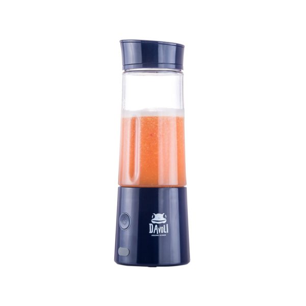 Licuadora Portátil USB 400ml Macaron Azul Davoli