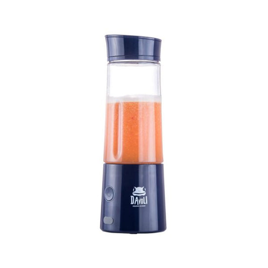 Licuadora Portátil USB 400ml Macaron Azul Davoli