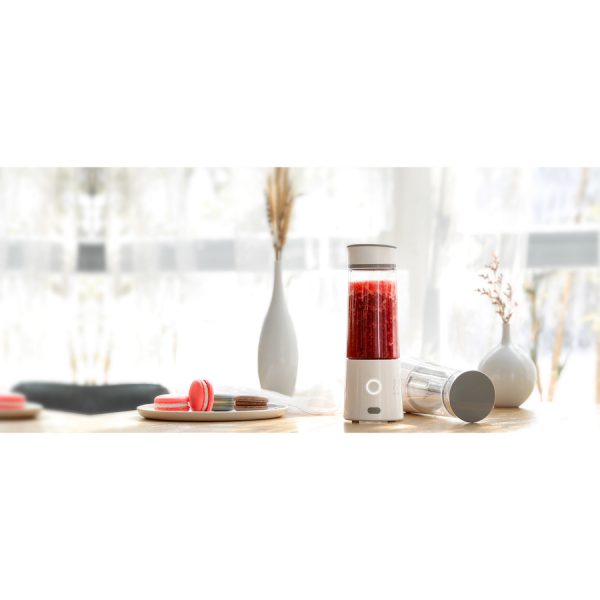 Licuadora Portátil USB 400ml Macaron Blanca Davoli