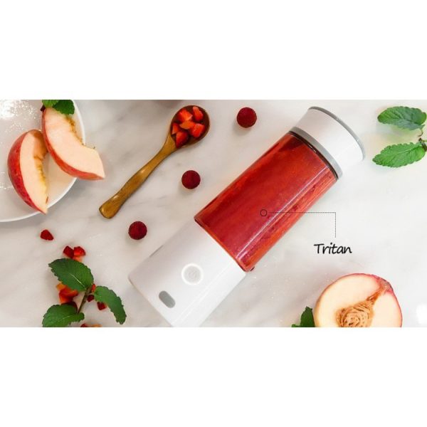 Licuadora Portátil USB 400ml Macaron Blanca Davoli
