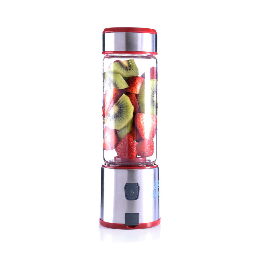 Licuadora Portátil USB de Vidrio 450ml Spow Roja Davoli