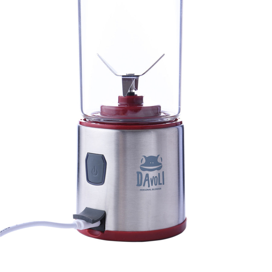 Licuadora Portátil USB de Vidrio 450ml Spow Roja Davoli