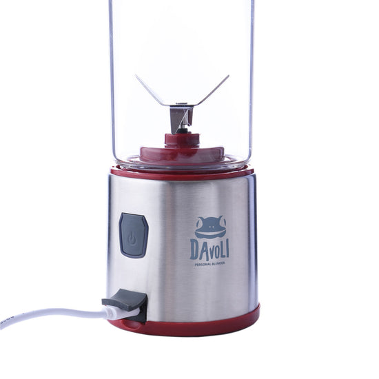 Licuadora Portátil USB de Vidrio 450ml Spow Roja Davoli