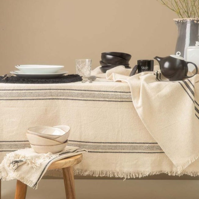 Mantel Capri 160x250 Negro Calma House