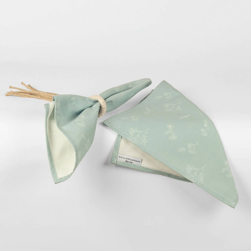 Set 4 Servilletas Colomba Verde Nicole Pauchard Diseños
