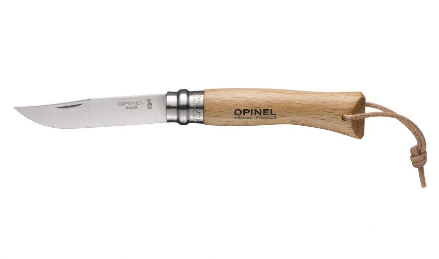 CuchilloN°07 stainless steel con lazo de cuero