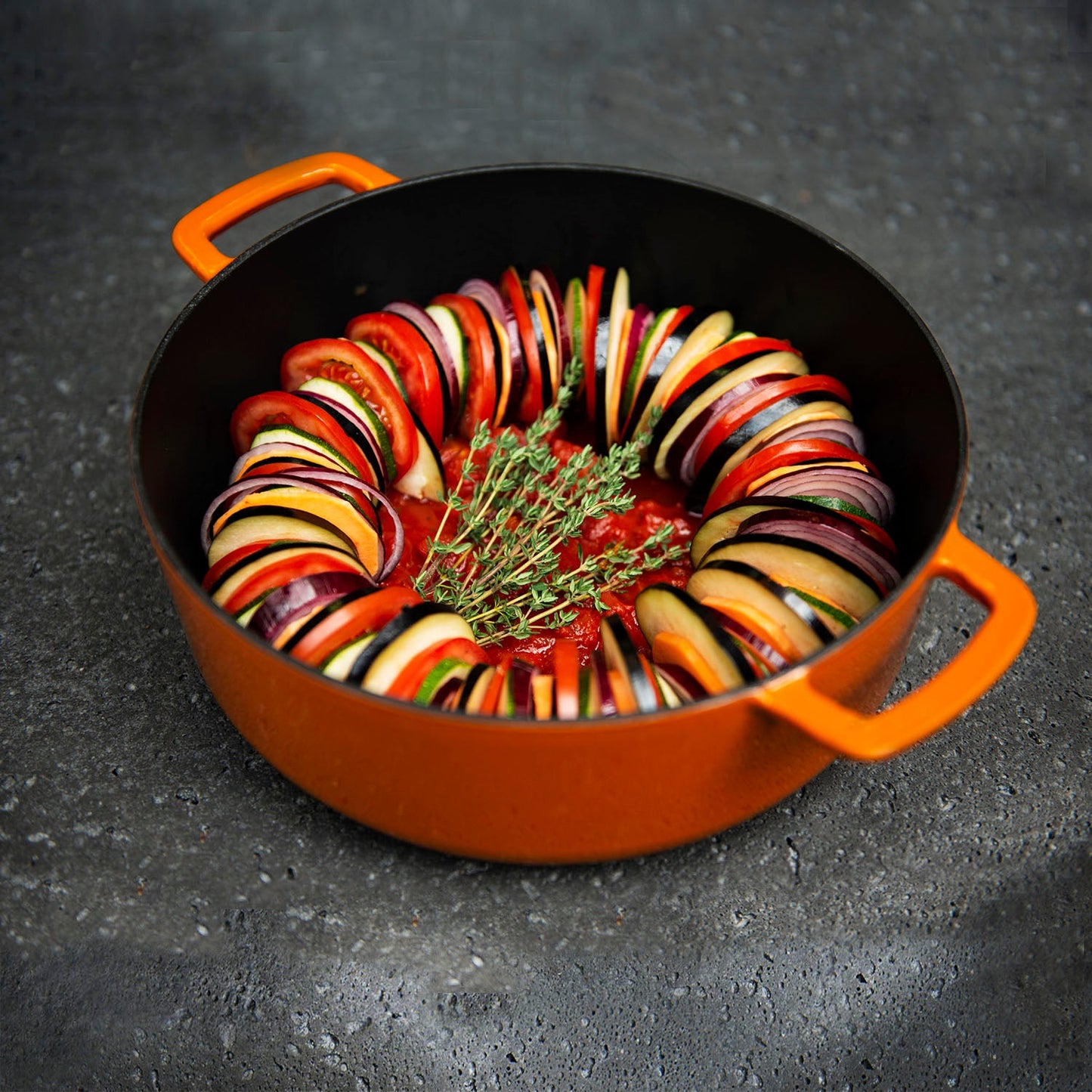 Olla de hierro fundido reciclado 28CM Orange Combekk
