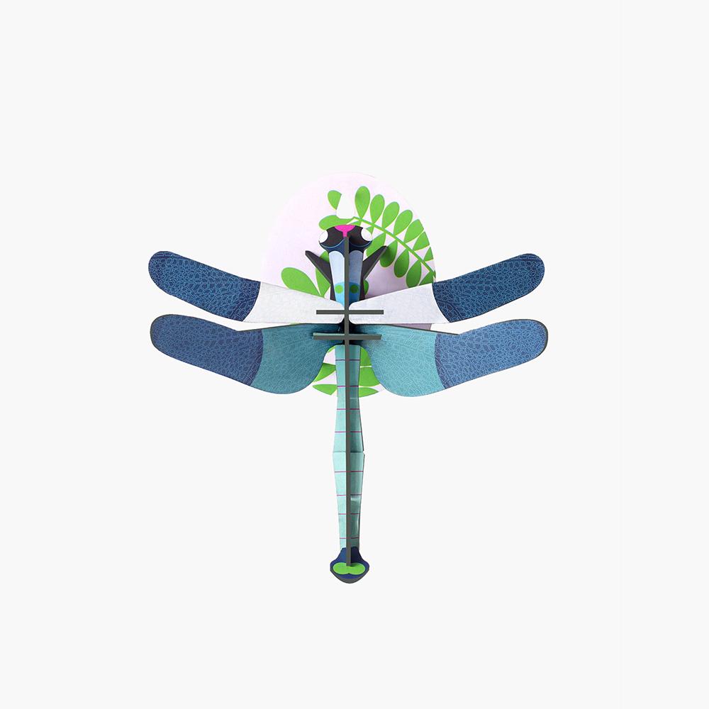 Pequeño Insecto Blue Dragonfly Studio Roof