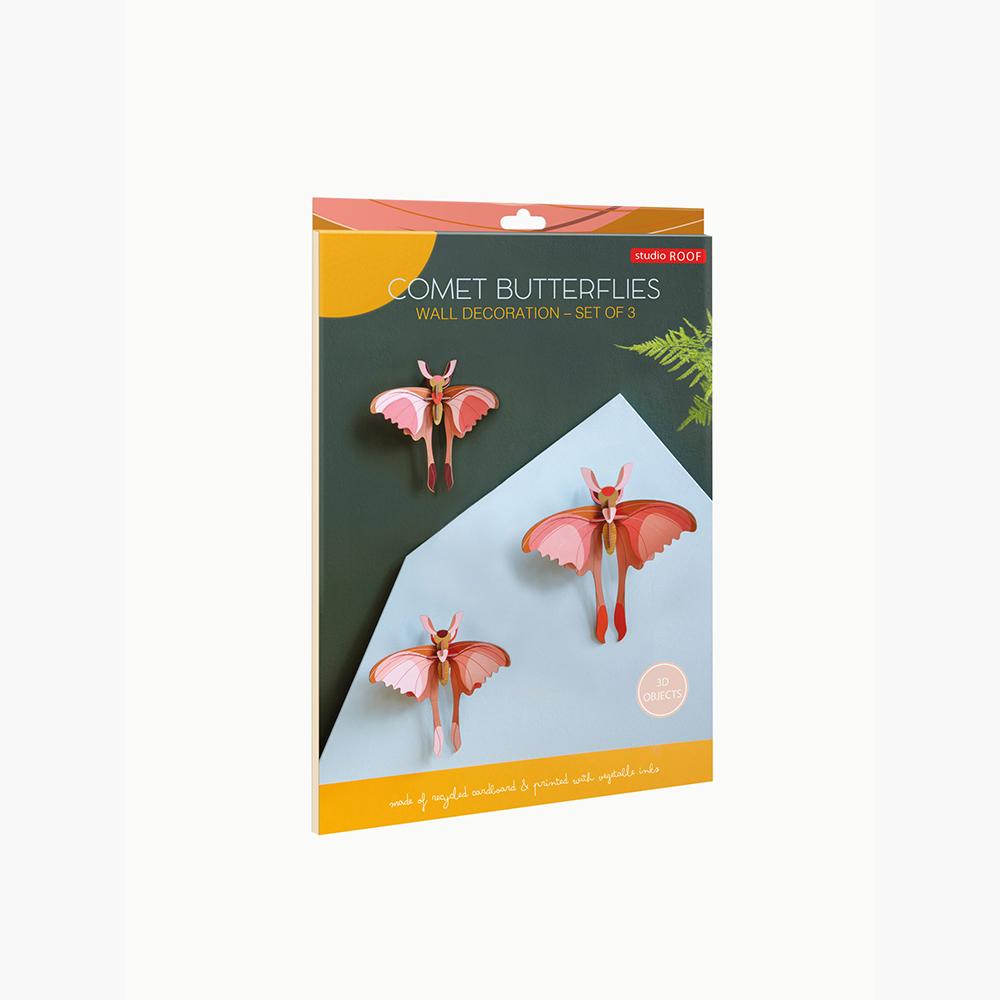 set-de-3-comet-butterflies-studio-roof