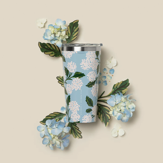 Vaso Térmico 475ml Designer Paper Gloss Blue Hydrangea Corkcicle