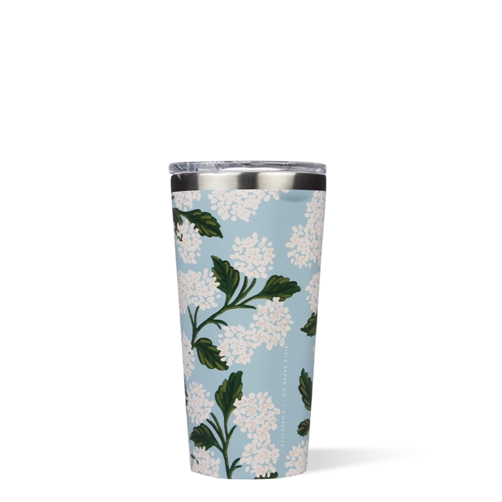 Vaso Térmico 475ml Designer Paper Gloss Blue Hydrangea Corkcicle