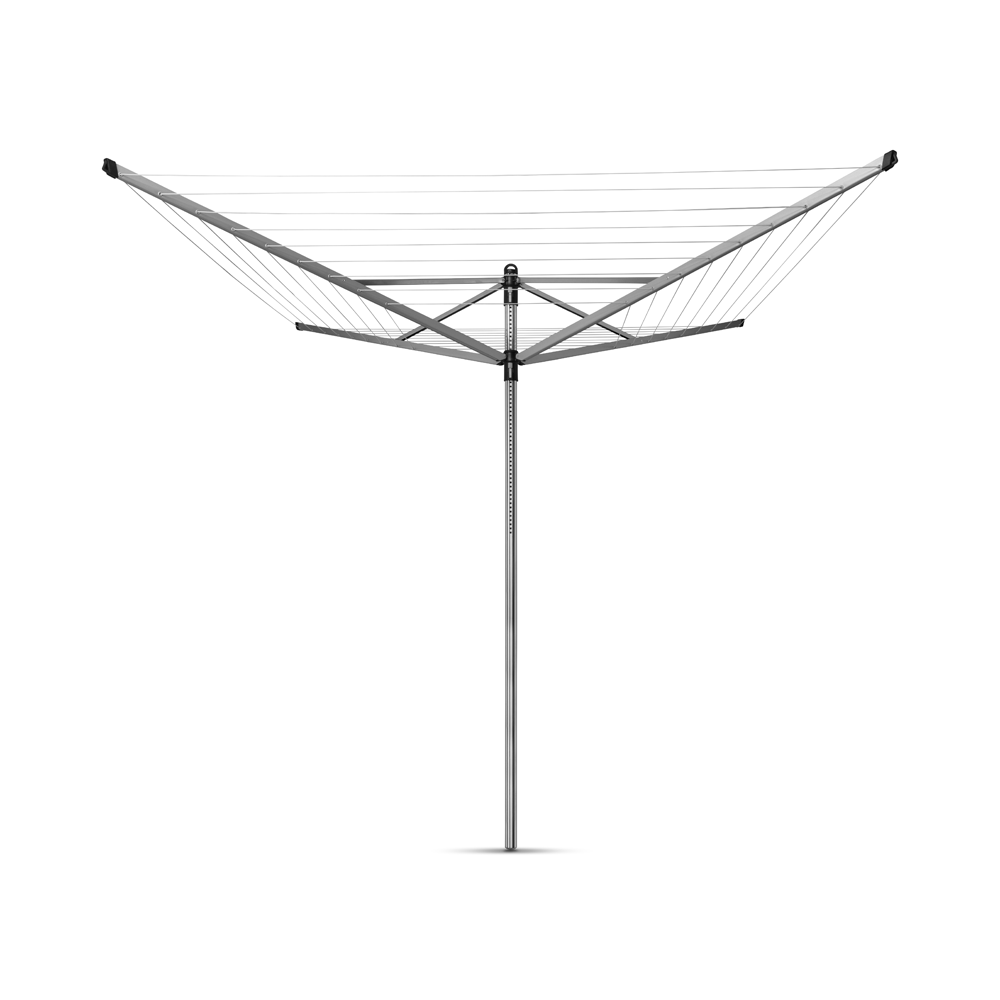 The Deco Journal - Tendedero paraguas rotatorio Lift-O-Matic 50 Mt +  soporte jardín + funda Metallic Grey
