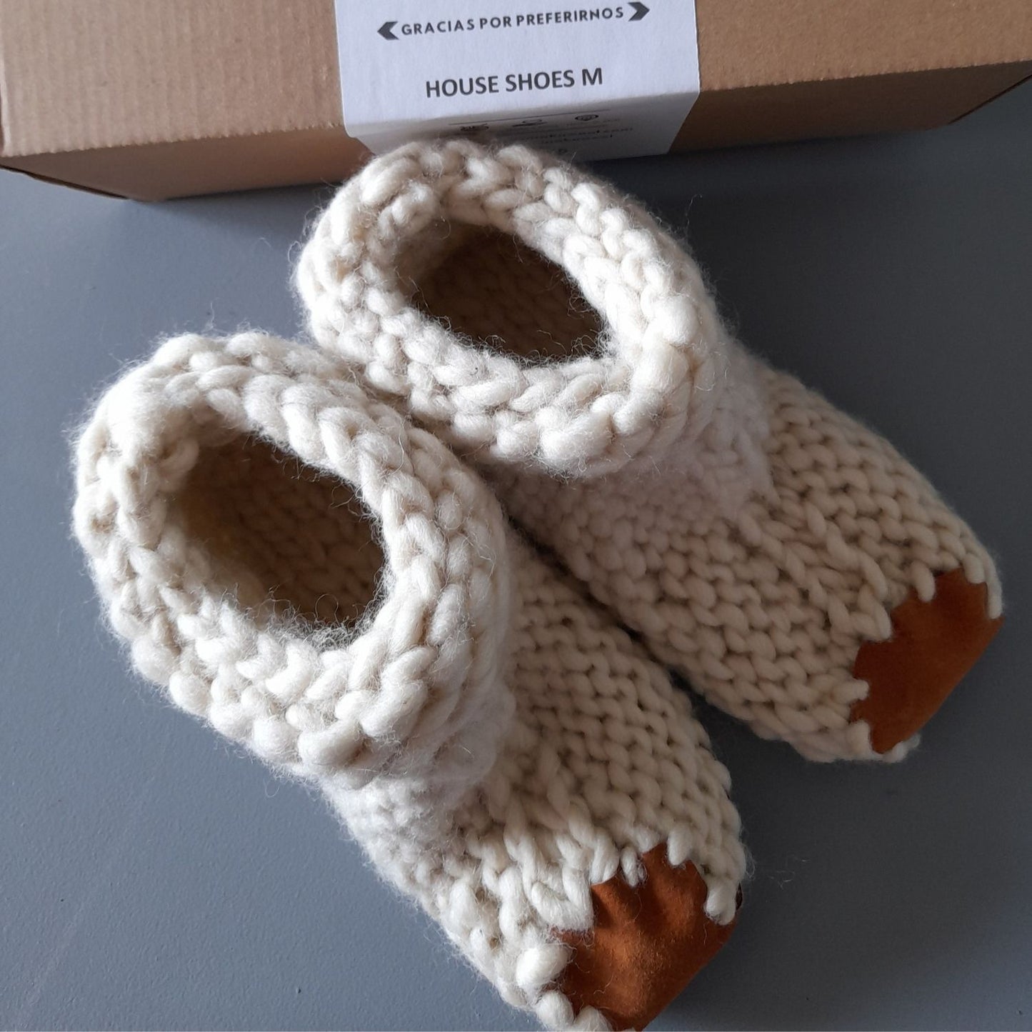 Pantuflas House Shoes Unisex Adulto Natural Maku Wool