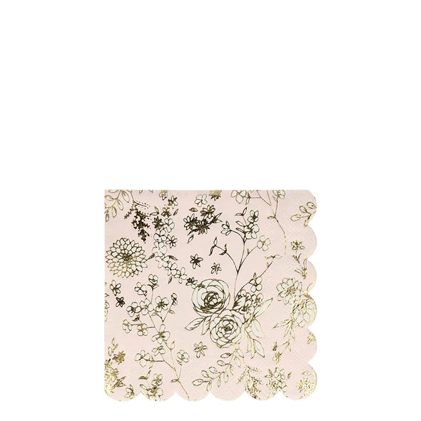 Servilletas broderie jardín inglés pequeñas Meri Meri