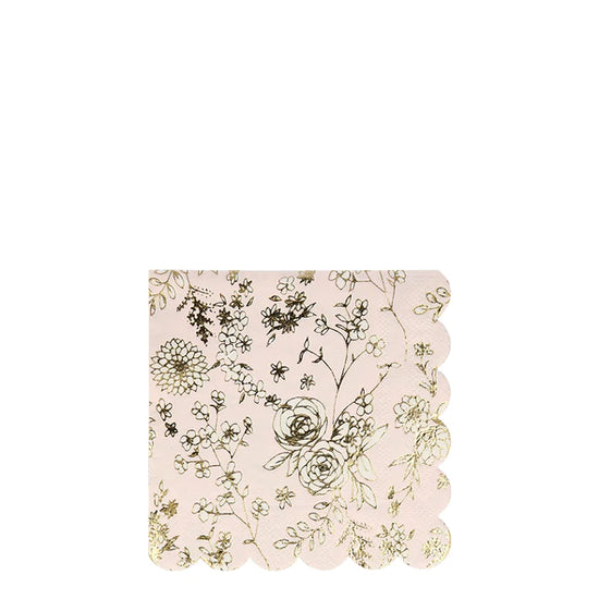 Servilletas broderie jardín inglés pequeñas Meri Meri