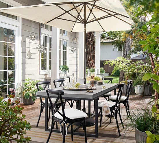 Silla Cruceta Madera de Haya Negra 42 x 45 x 89 cm Hem