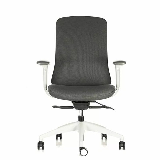 Silla Escritorio Allegra Tapizada Gris Contatto